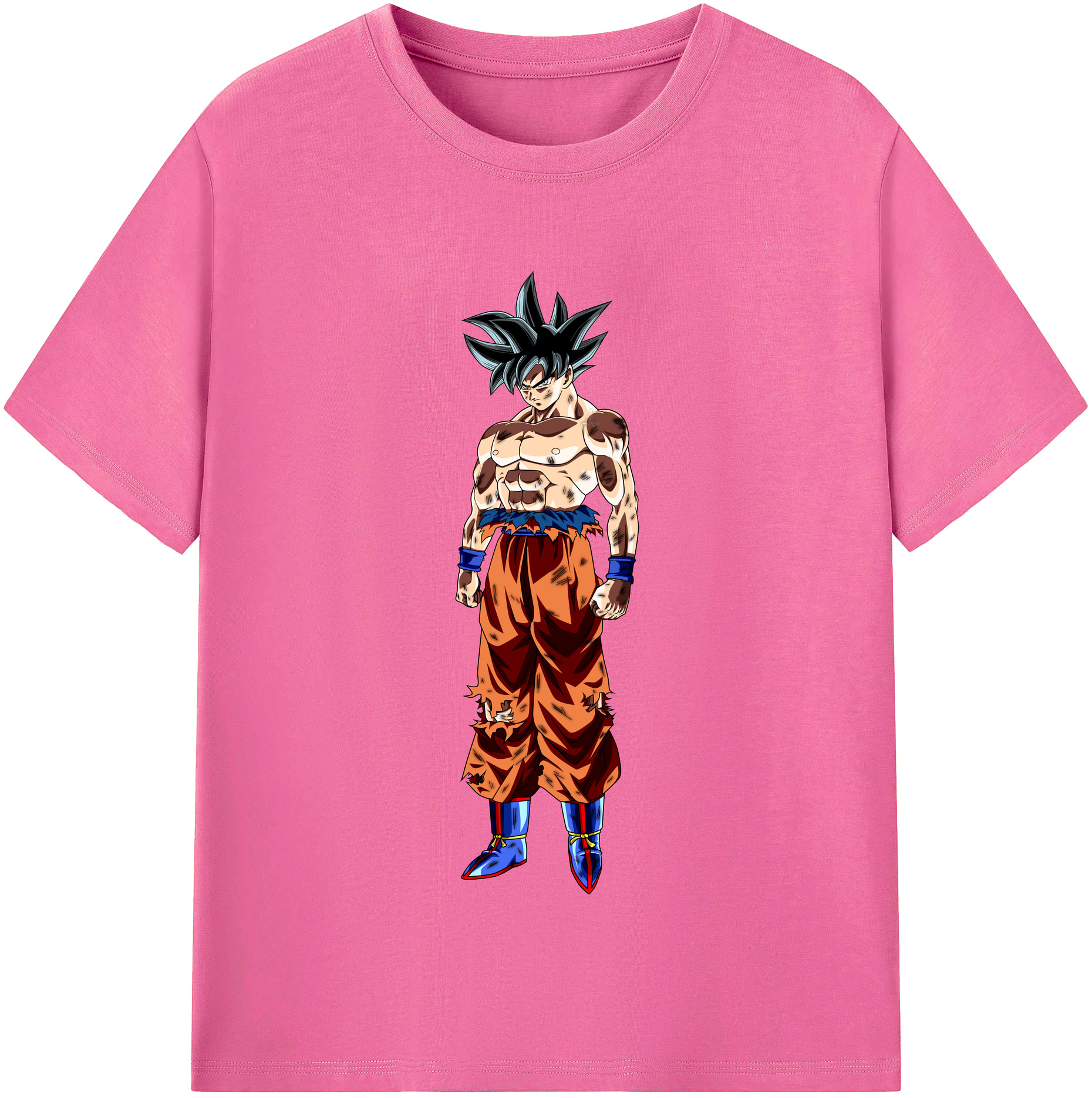 （画像用） ドラゴンボール 孫悟空（そん ごくう）Son Goku カカロット DRAGON BALL Kakarotto レディースカジュアルプリントTシャツ（綿100％）